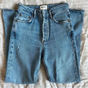 Agolde Women's Blue Straight Leg Jeans